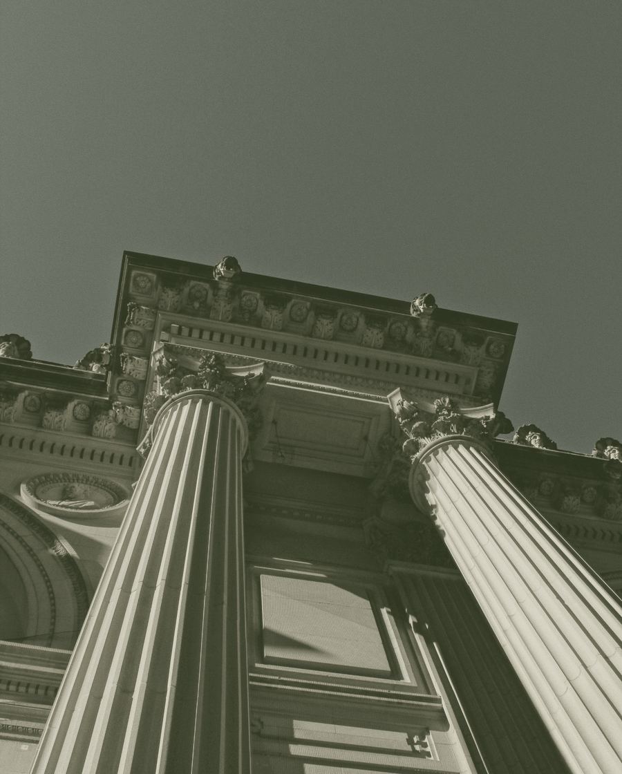 Courthouse colonnade